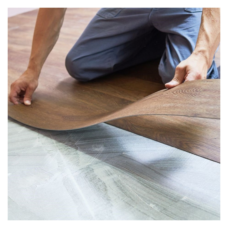 Sol PVC clipsé après dépose