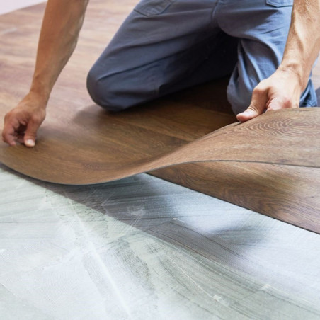 Sol PVC clipsé après dépose