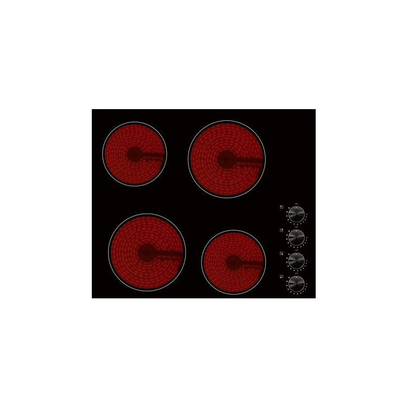 Plaque vitrocéramique 4 feux